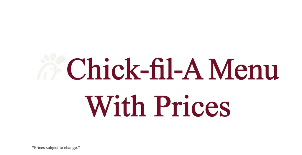 Chick-fil-A Menu Logo